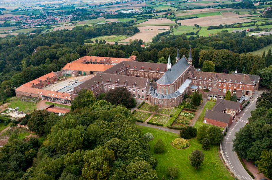 À l'Abbaye du Mont des Cats à l'entrée dans la Semaine Sainte